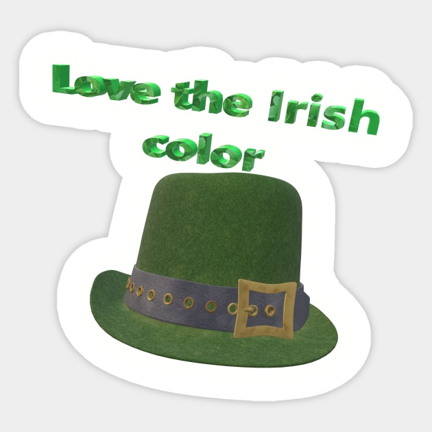 St. Patrick's Day Irish, Green Color Sticker by Alwarayni